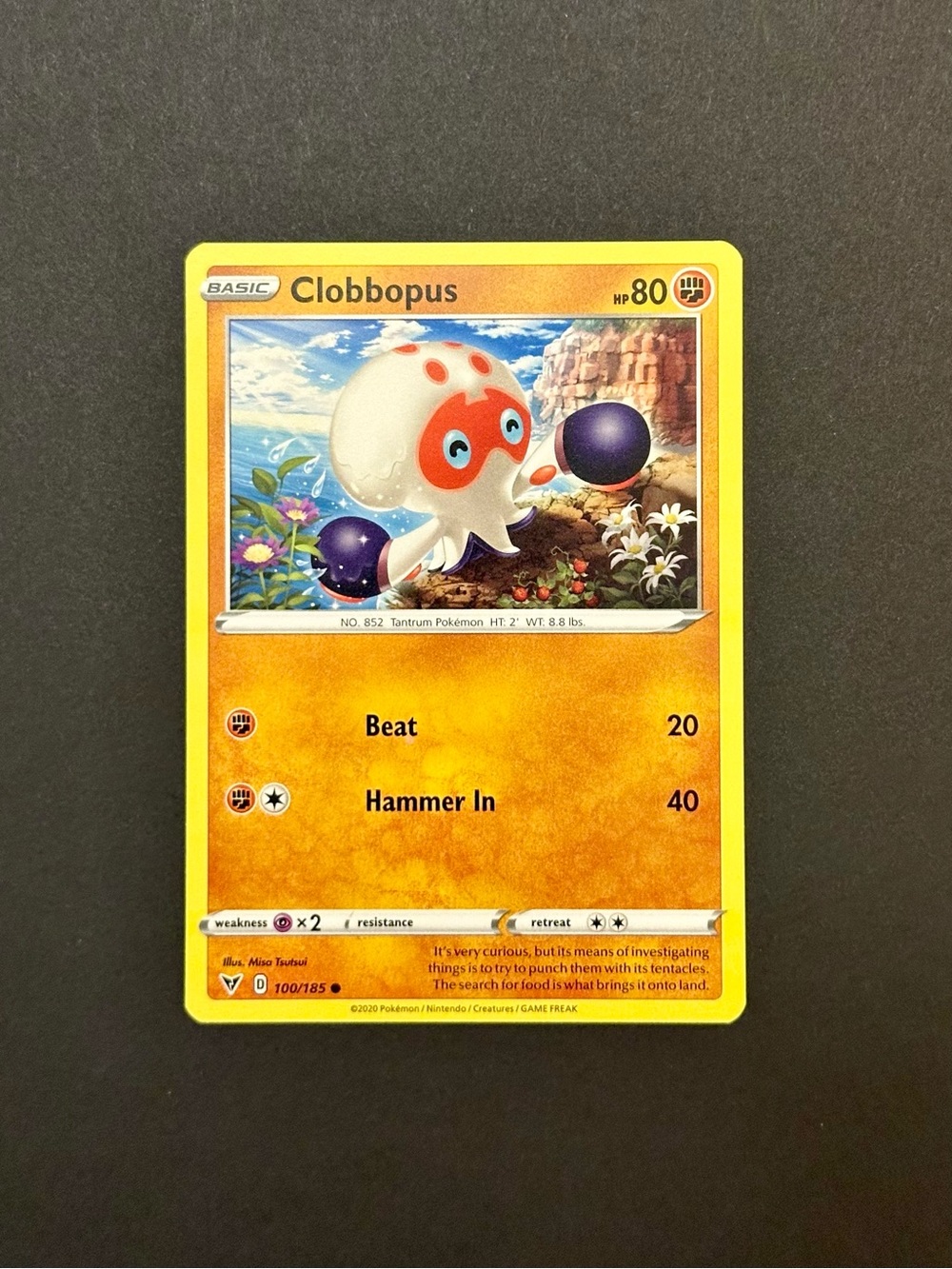 Clobbopus Pokémon Card - 100/185